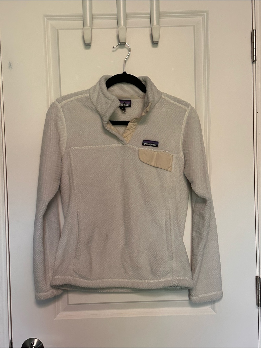 Patagonia Women’s Re-Tool Snap-T Fleece Pullover Cream off white Small - Picture 2 of 6